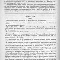 0148 - Page 144 - Variétés [Dr Stékoulis] / Courrier. Hôpitaux de Paris / Ecole de médecine d'Angers / Nécrologie [Belmant (d'Arras) / Bornier (de Besançon) / Dubois / O. Gaillard (de Valence) / Guichenet (de Bordeaux) / François Humbert (de Nancy) / Molard / A. Piroux / Pône (de Pontarlier) / E. Rougier (d'Arcachon)]
