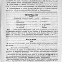 0171 - Page 167 - Académies et sociétés savantes. Académie de médecine. Séance du 28 janvier / Formulaire. Poudre et solution contre l'ozène. - Cozzolino / Courrier