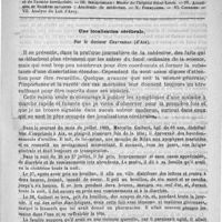 0197 - Page 193 - Comité de rédaction / Sommaire / Une localisation cérébrale, par le docteur Chavernac...