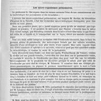 0211 - Page 207 - Bulletin / Les micro-organismes pulmonaires / Feuilleton. Causerie