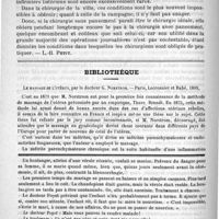 0250 - Page 246 - Bulletin. Plus de pansement [L.-H. Petit] / Bibliothèque. Le massage de l'utérus, par le docteur G. Norstrom. - Paris, Lecrosnier et Babé, 1889 / Feuilleton. Causerie. Syphilis et santé publique