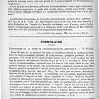 0254 - Page 250 - Académies et sociétés savantes. Société de médecine pratique. Séance du 30 janvier 1890 / Formulaire. Traitement de la métrite parenchymateuse chronique. - De Sinéty / Courrier