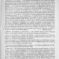 0255 - Page 251 - Courrier. Corps de santé de la marine / Distinction honorifique / Habitations à bon marché / Médecins des bureaux de bienfaisance / L'assistance publique à la chambre des députés / Epuration des eaux / Congrès allemand de médecine interne à Vienne / Nécrologie [M. Guenette / M. L.-J. André / Anglade (de Bordeaux) / Félix (de l'Isle-sur-Orgue) / J.-E. Adams / Morton (de Glasgow) / Gallia (Malte) / Guillermo Rawson / Melchior Neumayn / Charles Gerhard / Fargeix (Saint-Etienne-aux-Clos) / Coliez (de Longwy) / Marcet]