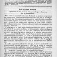 0257 - Page 253 - Comité de rédaction / Sommaire / De la symphyse cardiaque. Leçon clinique de M. le professeur Potain, recueillie par C. Hischmann...