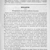 0305 - Page 301 - Comité de rédaction / Sommaire / Bulletin. Réorganisation des études médicales dentaires