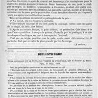 0311 - Page 307 - Hôpital Saint-Louis - M. le professeur Fournier. De la gale (A suivre) / Bibliothèque. Etude anatomique sur la circulation veineuse de l'encéphale, par le docteur E. Hédon. Paris, O. Doin, 1889