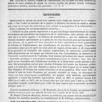 0316 - Page 312 - Académies et sociétés savantes. Société médicale des hôpitaux. Séance du 21 février 1890 / Courrier. Instruction de service de santé pour arrêter dans l'armée les progrès de la tuberculose / Faculté de médecine de Paris