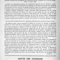 0324 - Page 320 - Hôpital Saint-Antoine. Sur l'emploi de l'eau de la Bourboule dans un cas de dilatation bronchique / Bibliothèque. Fibromes utérins, leur traitement par l'électrolyse, par le docteur La Torre... Paris, O. Doin, 1889 / Les fractures expérimentales de l'épicondyle étudiées chez l'enfant et chez l'adulte / Revue des journaux. Maladies du foie. Ictère dans l'anémie pernicieuse, par Julius Bartels (Berlin. Klin. Woch., 1889, 43)