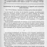 0329 - Page 325 - Comité de rédaction / Sommaire / Considérations sur les troubles fonctionnels de l'appareil neuro-musculaire gastro-intestinal, par le docteur Malibran...