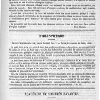 0337 - Page 333 - Revue de rhinologie. Les névroses réflexes d'origine nasale [Paul Rodais] / Bibliothèque. Précis d'électrothérapie, par le docteur Larat. - Paris, Lecrosnier et Babé, 1890 / Académies et sociétés savantes. Société de chirurgie. Séance du 26 février