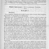 0341 - Page 337 - Comité de rédaction / Sommaire / Hôpital Saint-Louis - M. le professeur Fournier. De La gale