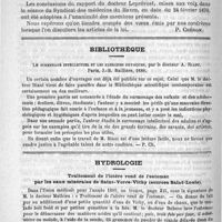 0380 - Page 376 - Bulletin. Les propositions de loi relatives à l'exercice de la médecine devant le syndicat des médecins du Havre [P. Chéron] / Bibliothèque. Le surmenage intellectuel et les exercices physiques, par le docteur A. Riant. Paris, J.-B. Baillière, 1889 / Hydrologie. Traitement de l'ictère rond de l'estomac par les eaux minérales de Saint -Yorre-Vichy (sources Saint-Louis)