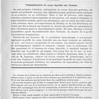 0391 - Page 387 - Bulletin. Transplantation du corps thyroïde sur l'homme / Feuilleton. Causerie