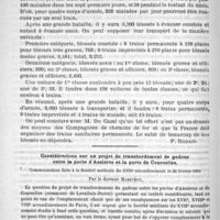 0396 - Page 392 - Bulletin. Chemins de fer et évacuations [P. Rodais] / Considérations sur un projet de transbordement de gadoue entre la porte d'Asnières et la porte de Courcelles. Communication faite à la société médicale du XVIIe arrondissement le 28 février 1890, par le docteur Marevéry