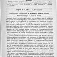 0401 - Page 397 - Comité de rédaction / Sommaire / Hôpital de la Pitié. - M. Lancereaux. Quelques mots d'introduction à l'étude de la médecine clinique, leçon recueillie par MM. Guyon et Dudefoy