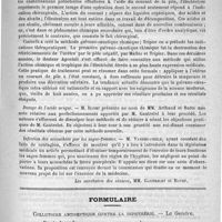 0447 - Page 443 - Académies et sociétés savantes. Société de médecine pratique. Séance du 20 mars 1890 / Formulaire. Collutoire antiseptique contre la diphthérie. - Le Gendre