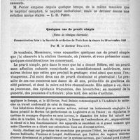 0470 - Page 462 - Bulletin. Traitement des tuberculoses externes par le naphtol [L.-H. Petit] / Quelques cas de prurit simple. (Notes de clinique thermale). Communication faite à la société de médecine de Paris dans la séance du 29 novembre 1889, par le M. le docteur Deligny / Feuilleton. L'anesthésie, par le professeur Laboulbène