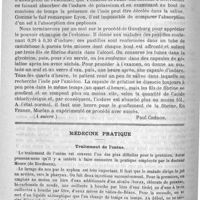 0482 - Page 474 - Le diagnostic moderne des maladies de l'estomac [Paul Chéron] (A suivre) / Médecine pratique. Traitement de l'ozène