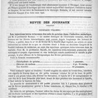 0544 - Page 536 - Bibliothèque. Bibliographie française de l'art dentaire, par le docteur Th. David..., précédé d'une préface de M. le docteur L.-H. Petit... - Paris, Félix Alcan / Revue des journaux. Journaux italiens. Les injections intra-veineuses des sels de quinine dans l'infection malarique, par M. le professeur Bacelli