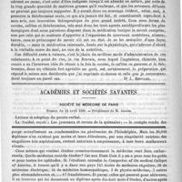 0614 - Page 602 - Thérapeutique. Les aliments d'épargne ou antidéperditeurs [Dr J. Rhouard] / Académies et sociétés savantes. Sociétés de médecine de Paris. Séance du 12 avril 1890 / Feuilleton. Causerie