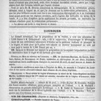 0620 - Page 608 - Académies et sociétés savantes. Sociétés de médecine de Paris. Séance du 12 avril 1890 / Courrier. Hôpital du Midi et hôpital de Lourcine / Nécrologie [Jean Baptiste-Antonin Martin] / Société médico-pratique