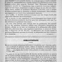0627 - Page 615 - Hôpital Saint Antoine. Les types cliniques du cancer de l'estomac. Causeries cliniques par le docteur Tapret, recueillies par le docteur G. Budor (A suivre) / Bibliothèque. Maladie de l'appareil respiratoire (tuberculose et auscultation), par J. Grancher... leçons cliniques recueillies par le docteur Faisans... et revues par le professeur... - Paris, O. Doin, 1890