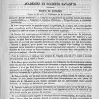 0629 - Page 617 - Bibliothèque. Maladie de l'appareil respiratoire (tuberculose et auscultation), par J. Grancher... leçons cliniques recueillies par le docteur Faisans... et revues par le professeur... - Paris, O. Doin, 1890 [P. Le Gendre] / Académies et sociétés savantes. Société de chirurgie. Séance du 23 avril