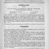 0631 - Page 619 - Académies et sociétés savantes. Société de chirurgie. Séance du 23 avril / Formulaire. Collyre contre la conjonctivité aiguë des nouveau-nés. De Saint-Germain et Valude / Courrier. Somme / Algérie / Tunisie / Hôpital civil de Nancy / Faculté de médecine de Nancy