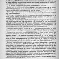 0632 - Page 620 - Courrier. Faculté de médecine de Nancy / Le projet sur l'assistance médicale gratuite / Concours du bureau central. - Médecine / Utilisation des lits vacants des hôpitaux de Province / Monument Durand-Claye, à Gennevilliers