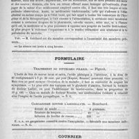 0690 - Page 678 - Académies et sociétés savantes. Société de médecine de Paris. Séance du 26 avril 1890 / Formulaire. Traitement du pityriasis pilaris. - Pignot / Gargarisme contre l'amigdalyte. - Bouchard / Courrier