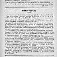 0697 - Page 685 - Hôpital Saint-Louis. - M. le professeur Fournier. Les manifestations linguales de la syphilis (A suivre) / Bibliothèque. Causeries scientifiques. Découvertes et inventions ; progrès de la science et de l'industrie..., par Henri de Parville... J. Rothschild..., Paris / Revue des journaux. Journaux italiens. Recherches histologiques dans un cas d'empoisonnement aigu par l'acide phénique, par le docteur V. Gianturco (In Gazzetta delle cliniche, n° 6 ; avril)