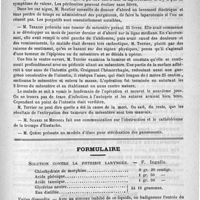 0703 - Page 691 - Académies et sociétés savantes. Société de chirurgie. Séance du 7 mai / Formulaire. Solution contre la phthisie laryngée. - F. Ingalls / Courrier. Maison nationale de Charenton
