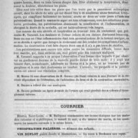 0740 - Page 728 - Académies et sociétés savantes. Société de chirurgie. Séance du 14 mai / Courrier. Hôpital Saint-Louis