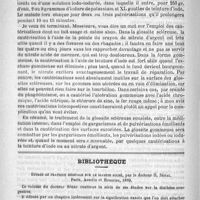 0746 - Page 734 - Hôpital Saint-Louis. - M. Le professeur Fournier. Les manifestations linguales de la syphilis / Bibliothèque. Etudes de pratique médicale sur le diabète sucré, par le docteur H. Sénac. Paris, Asselin et Houzeau, 1889
