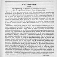 0772 - Page 761 - Hôpital Necker. - Professeur Peter. Gastralgie et gastralgiques. (Leçon revue par le professeur) / Bibliothèque. Les anesthésiques. - Physiologie et applications chirurgicales, par M. le professeur Dastre. - Paris, G. Masson 1890 [L.-H. Petit] / Manuel pratique d'hygiène, par le docteur Guiraud... - Steinheil, 1890