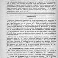 0819 - Page 804 - Académies et sociétés savantes. Société médicale des hôpitaux. Séance du 30 mai 1890 / Formulaire. Traitement de l'inflammation de la glande vulvo-vaginale. - H. Petit / Courrier. Distinctions honorifiques / Congrès annuel d'aliénation mentale