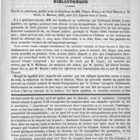 0822 - Page 807 - Bulletin / Bibliothèque. Traité de chirurgie, publié sous la direction de MM. Simon Duplay et Paul Reclus, ... Paris, G. Masson, 1890... / Feuilleton. Causerie