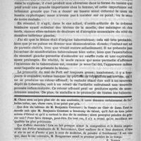 0849 - Page 834 - Hôpital de la Charité. - Professeur Duplay. Sur un cas de mal de Pott / Feuilleton. Les salons de 1890 [P. Norech] / Lavement contre les oxyures vermiculaires. - Chéron