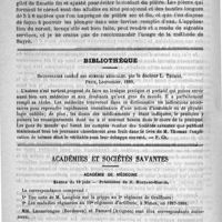 0851 - Page 836 - Hôpital de la Charité. - Professeur Duplay. Sur un cas de mal de Pott / Bibliothèque. Dictionnaire abrégé des sciences médicales, par le docteur L. Thomas. Paris, Lecrosnier, 1889 / Académies et sociétés savantes. Académie de médecine. Séance du 10 juin