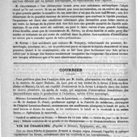 0855 - Page 840 - Académies et sociétés savantes. Société médicale des hôpitaux. Séance du 6 juin 1890 / Courrier. Hôpital Lourcine-Pascal / Société de médecine de Paris