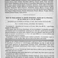 0859 - Page 844 - Bulletin. Action du groupe parlementaire des médecins sénateurs et députés sur les réformes à exécuter dans l'enseignement et la pratique de la médecine / Mort du foetus pendant la période d'expulsion causée par la rétraction du col utérin sur le cou de l'enfant. Observation lue à la société de médecine de Paris, dans la séance du 24 mai 1890, par le docteur Auvard / Feuilleton. Causerie