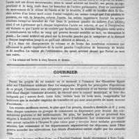 0866 - Page 851 - Académies et sociétés savantes. Société de médecine de Paris. Séance du 24 mai 1890 / Courrier. L'Institut Pasteur de New York