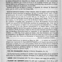 0890 - Page 876 - Courrier. Vente de médicaments par un médecin dans une localité pourvue d'une officine ; acquittement / Ecole de santé de la marine / Congrès international de médecine de Berlin en 1890