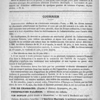 0914 - Page 900 - Formulaire. Prises antidiarrhéiques. - Bamberger / Courrier. Administration générale de l'assistance publique à Paris