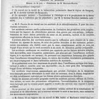 0923 - Page 909 - Deux observations de calculs vésicaux volumineux ayant pour noyaux des épingles à cheveux. Communiquées à la société de médecine de Paris, dans la séance du 25 janvier 1890, par le docteur E. Desnos / Académies et sociétés savantes. Académie de médecine. Séance du 24 juin