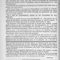 0036 - Page 32 - Vaste foyer hémorrhagique du cervelet. - Albuminurie. Communication faite à la Société de médecine de Paris, dans la séance du 24 mai 1890, par le docteur Ladreit de Lacharrière / Feuilleton. Causerie [Simplissime] / Potion contre la tuberculisation pulmonaire. - V. Gilbert