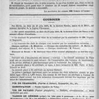 0040 - Page 36 - Académies et sociétés savantes. Société de médecine pratique. Séance du 19 juin 1890 / Courrier / Hôpitaux de Rouen / Concours sur l'organisation des secours à domicile