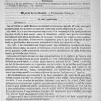 0041 - Page 37 - Comité de rédaction / Sommaire / Hôpital de la Charité. - Professeur Duplay. Le mal perforant