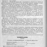 0062 - Page 58 - Faculté de médecine de Paris. Thèses de doctorat soutenues pendant le mois de juin 1890 / Formulaire. Poudres antifermentescibles. - Dujardin-Beaumetz