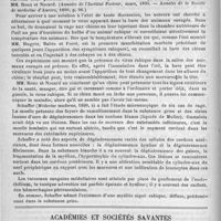 0074 - Page 70 - Sociétés et Congrès. Sommaire : traitement des névralgies du trijumeau. - Syphilome lingual simulant l'épithéliome. Poison du cancer. - Sur la rage / Académies et sociétés savantes. Société de médecine de Paris. Séance du 28 juin 1890